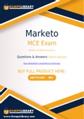 Marketo MCE Dumps - You Can Pass The MCE Exam On The First Try