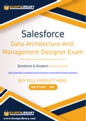 Salesforce Data-Architecture-And-Management-Designer Dumps - You Can Pass The Data-Architecture-And-Management-Designer Exam On The First Try