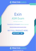 Exin ASM Dumps - The Best Way To Succeed in Your ASM Exam
