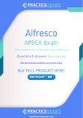 Alfresco APSCA Dumps - The Best Way To Succeed in Your APSCA Exam