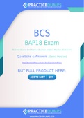 BCS BAP18 Dumps - The Best Way To Succeed in Your BAP18 Exam