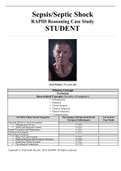 Sepsis/Septic Shock RAPID Reasoning Case Study STUDENT/Jack Holmes, 72 years old