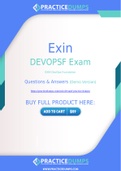 Exin DEVOPSF Dumps - The Best Way To Succeed in Your DEVOPSF Exam