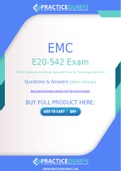 EMC E20-542 Dumps - The Best Way To Succeed in Your E20-542 Exam