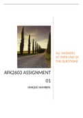 AFK2603 Assignment 1 