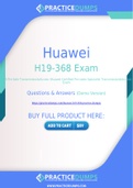 Huawei H19-368 Dumps - The Best Way To Succeed in Your H19-368 Exam