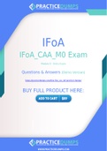IFoA IFoA_CAA_M0 Dumps - The Best Way To Succeed in Your IFoA_CAA_M0 Exam
