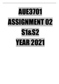  AUE3701 ASSIGNMENT 2 S1&S2 YEAR 2021