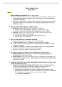 Chamberlain College of Nursing - NR 511Midterm Exam Study Guide