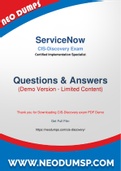 Updated ServiceNow CIS-Discovery PDF Dumps - New CIS-Discovery Questions