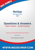Updated NetApp NS0-592 PDF Dumps - New NS0-592 Questions