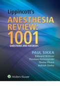 Lippincott’s Anesthesia Review: 1000 Questions and Answers