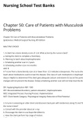 NURSING LP 1300 Chapter 50: Care of Patients with Musculoskeletal Problems Nursing School Test Banks GRADED A+