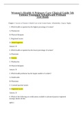 Women Health TestBank &comma;with highlighted answers for easy study