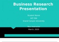 HLT 364 Topic 7 Assignment Business Research Presentation