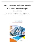 30 veel voorkomende tentamenvragen NCOI  Bedrijfseconomie Nieuw juli 2021 - Vragen en antwoorden o.b.v. Van Houten 2018 5e druk