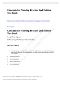 Test Bank for Concepts for Nursing Practice 3rd Edition Jean Giddens ISBN: 9780323636230