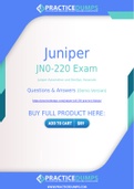 Juniper JN0-220 Dumps - The Best Way To Succeed in Your JN0-220 Exam