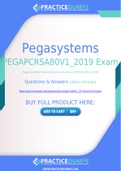 Pegasystems PEGAPCRSA80V1_2019 Dumps - The Best Way To Succeed in Your PEGAPCRSA80V1_2019 Exam