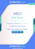 HRCI PHR Dumps - The Best Way To Succeed in Your PHR Exam