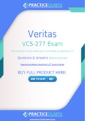 Veritas VCS-277 Dumps - The Best Way To Succeed in Your VCS-277 Exam