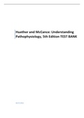 Huether and McCance: Understanding Pathophysiology, 5th Edition TEST BANK