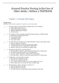 Advanced Practice Nursing in the Care of Older Adults &sol; Edition 2 TESTBANK