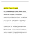 NR 601 Week 2 part 1