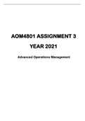 AOM4801 ASSIGNMENT NO.3 YEAR 2021 SUGGESTED SOLUTIONS