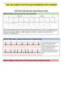 NUR 3463 CARDIAC RHYTHMS QUICK REFERENCES WITH ANSWERS &sol; NUR3463 CARDIAC RHYTHMS QUICK REFERENCES WITH ANSWERS &lpar;LATEST 2021&rpar; &vert; RASMUSSEN COLLEGE 