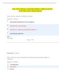 NSG 3012 WEEK 4 KNOWLEDGE CHECK QUIZ FOUNDATION RESEARCH&colon;LATEST 2021 &vert; SOUTH UNIVERSITY