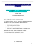 NUR 502 Week 3 Assignment CLC-Grand Nursing Theorist Assignment Group Project Agreement