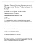 NURSING V01 Med Surg Exam 1 Lewis 9th Edition Q&A- College of Mount Saint Vincent