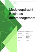 Goed beoordeelde moduleopdracht over Business Datamanagement