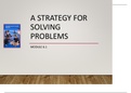 Module 6.1 Strategy for solving problems