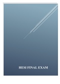 HESI FINAL EXAM (QUESTIONS AND ANSWERS)