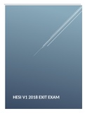 HESI V1 2018 EXIT EXAM