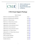 CMA Exam Support Package  2019/2020 CMA Exam Support Package  