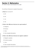 Section II. Mathematics ATI TEAS 6 Practice Tests Workbook 6 Full Length