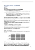 Summary of Accounting Process Management (grade: 8,3)