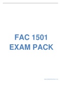 FAC1501 (Introductory Exam Pack)