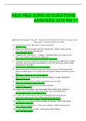 HESI MED SURG 55 QUESTIONS ANSWERS 2018 RN V1