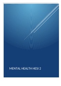 MENTAL Health HESI 2