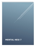 MENTAL HESI 1-7
