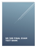 NR 508 Final Exam Test Bank