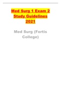 Exam (elaborations) Med Surg (NUR201) (Med Surg (NUR201)) Med Surg 1 Exam 2 Study Guidelines 2021