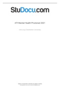 ATI Mental Health Proctored 2021