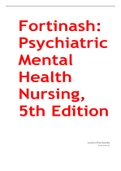 Fortinash: Psychiatric Mental Health Nursing, 5th Edition TestBank