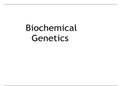 BIO 181 Biochemical Genetics