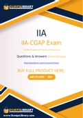 IIA-CGAP Dumps - You Can Pass The IIA-CGAP Exam On The First Try